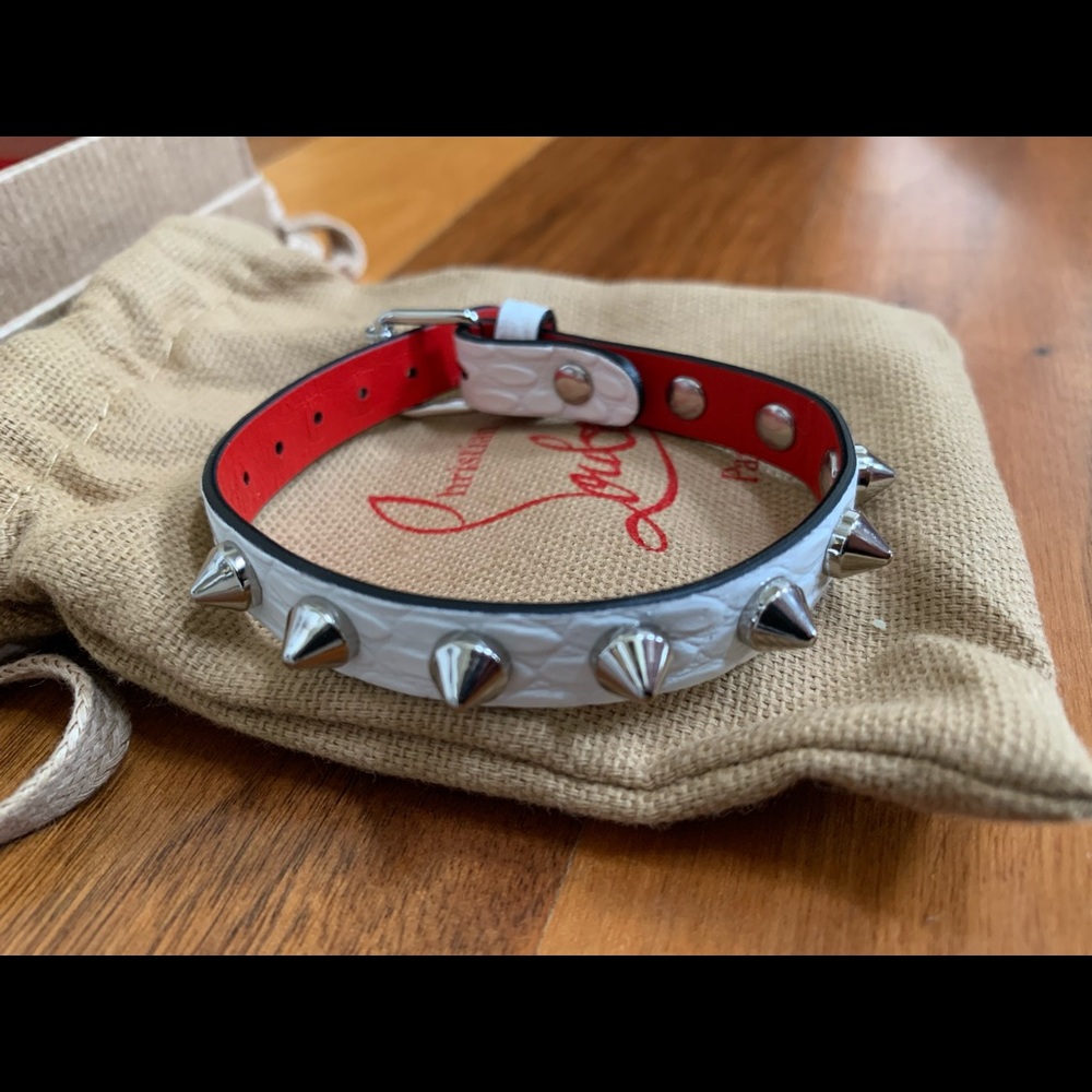 CHRISTIAN LOUBOUTIN Loublink 10 Calf Bracelet